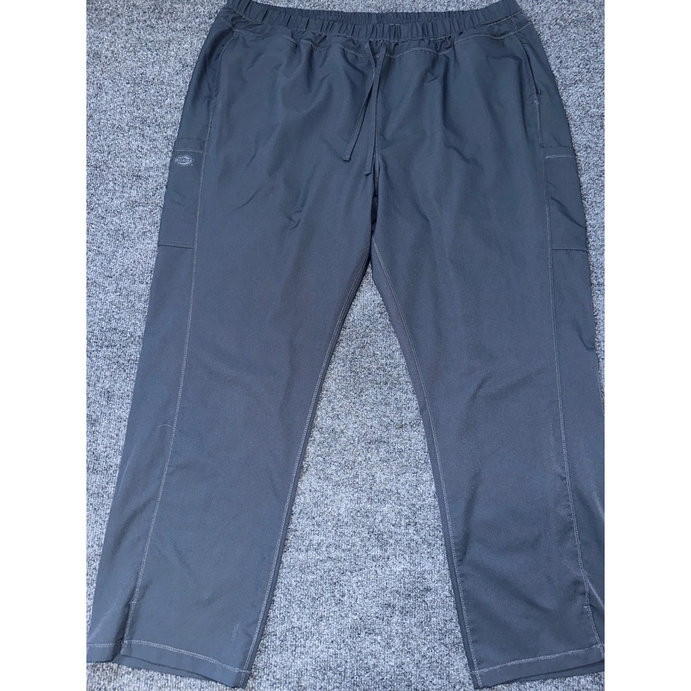 Dickies Dynamix  Mens Cargo Scrub Pants Pewter Gray 3XL Stretch Workwear